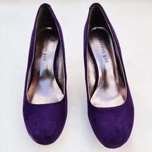 Madden Girl Getta Purple Fabric Pump